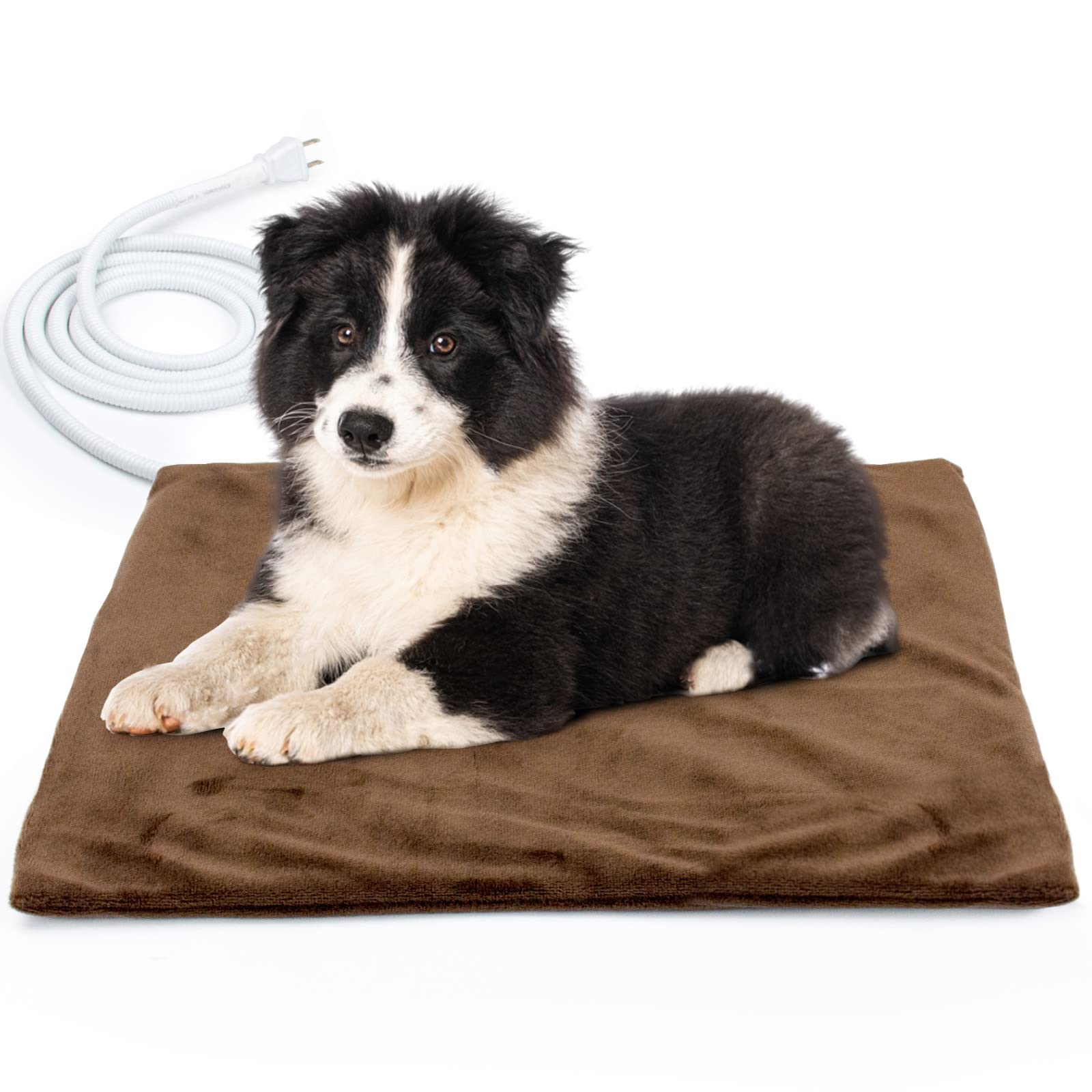 Auto-warming pet heating pad for senior dogs with stiff joints