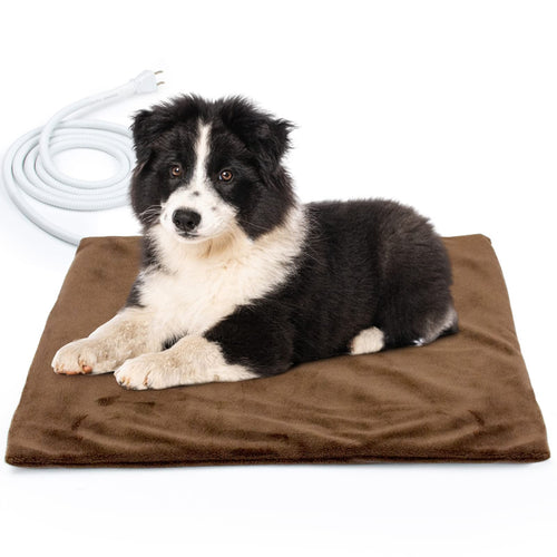 Waterproof heating pad with removable washable cover for dogs and cats