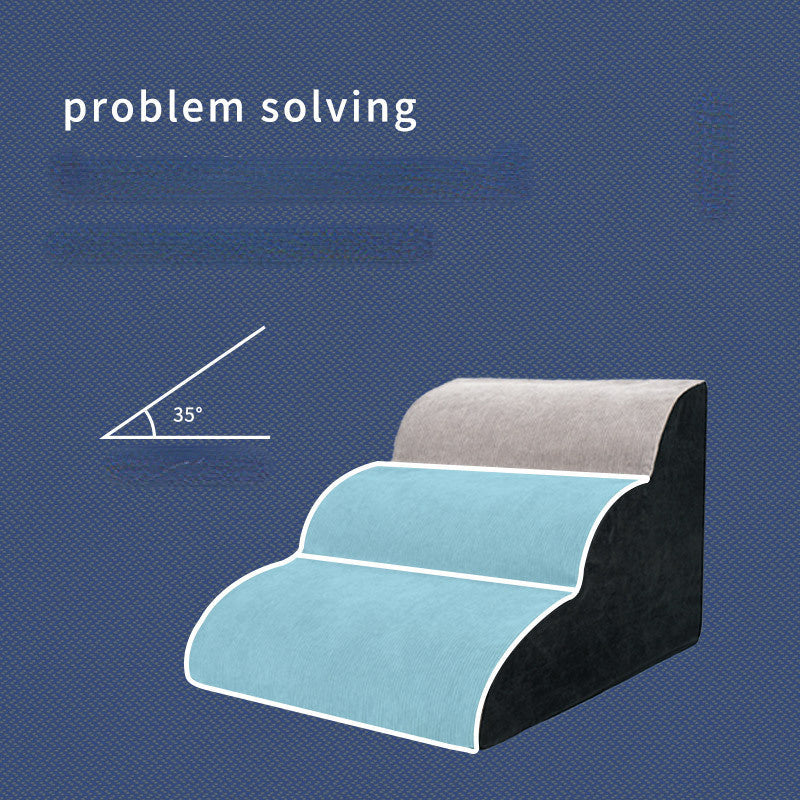 3-step wave dog stairs, product photo 4